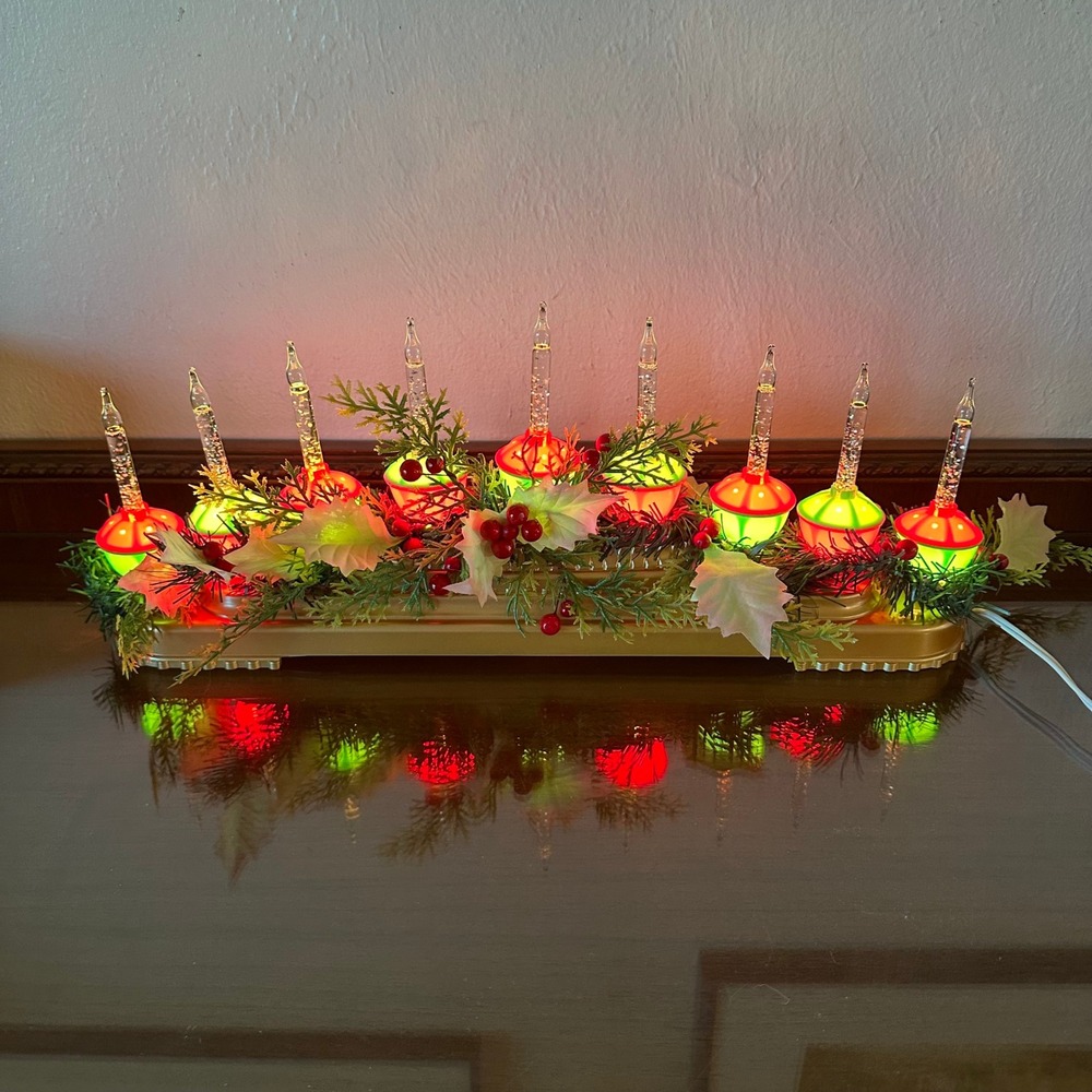 Miles Kimball Retro Bubble Light Centerpiece Includes 9 Nostalgic Bubble Lights - Picture 4 of 8